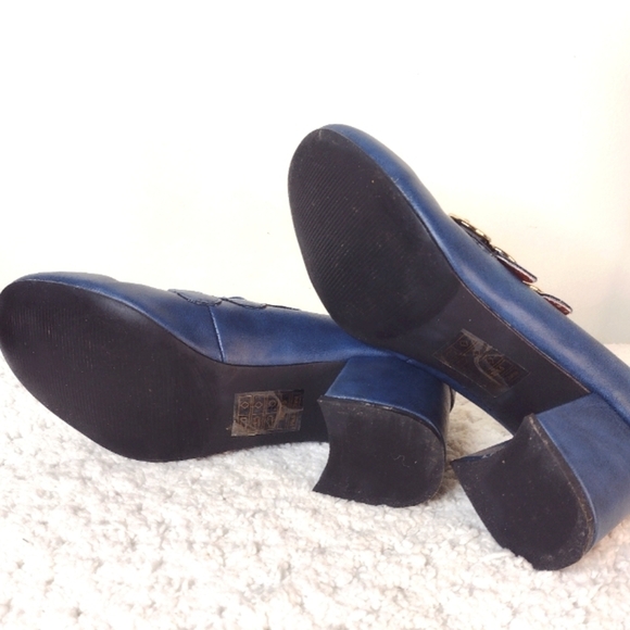 B.A.I.T. Charlie Retro Mary Jane's Size 6.5 Blue - Picture 9 of 10